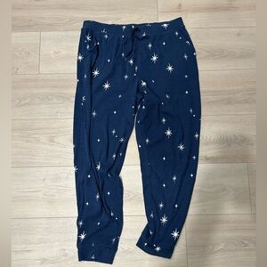 Sonoma Blue with White Stars Pajama Pants, Women’s Size M